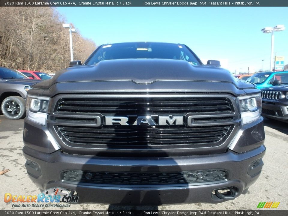 2020 Ram 1500 Laramie Crew Cab 4x4 Granite Crystal Metallic / Black Photo #9