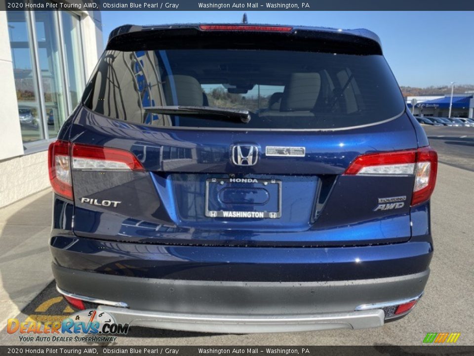 2020 Honda Pilot Touring AWD Obsidian Blue Pearl / Gray Photo #6