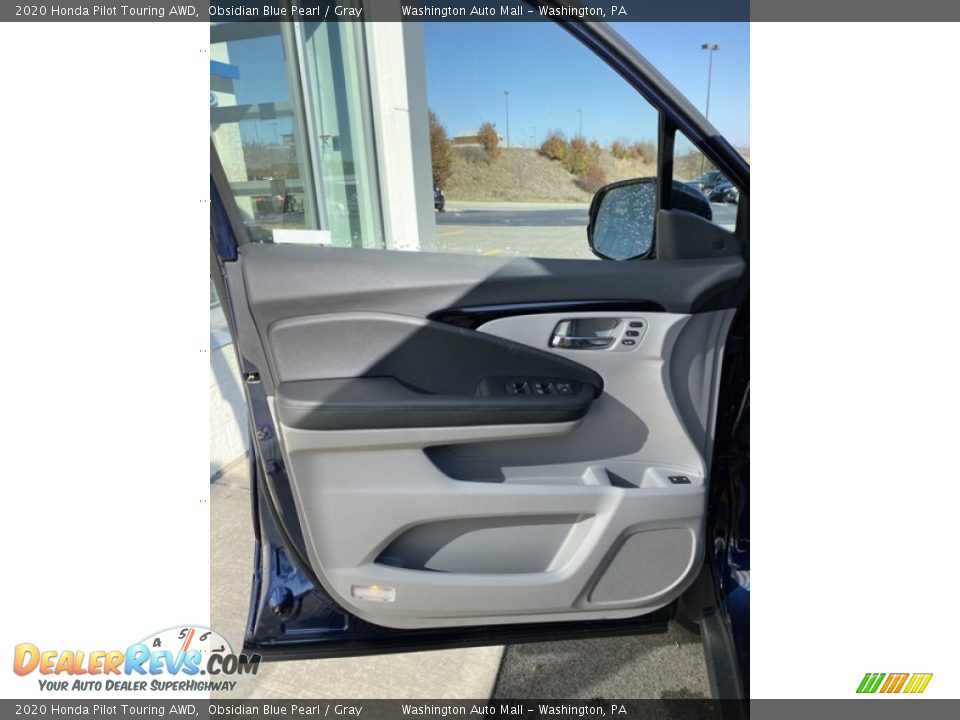 2020 Honda Pilot Touring AWD Obsidian Blue Pearl / Gray Photo #10