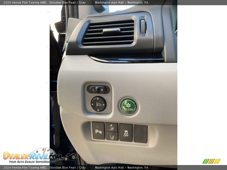 2020 Honda Pilot Touring AWD Obsidian Blue Pearl / Gray Photo #12