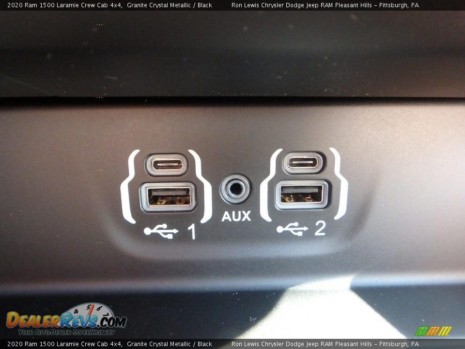 2020 Ram 1500 Laramie Crew Cab 4x4 Granite Crystal Metallic / Black Photo #19