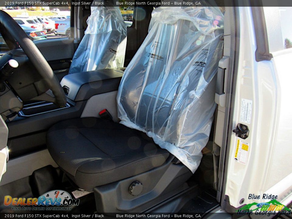 2019 Ford F150 STX SuperCab 4x4 Ingot Silver / Black Photo #10