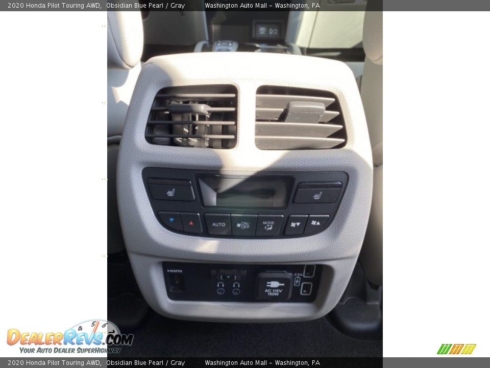 2020 Honda Pilot Touring AWD Obsidian Blue Pearl / Gray Photo #32
