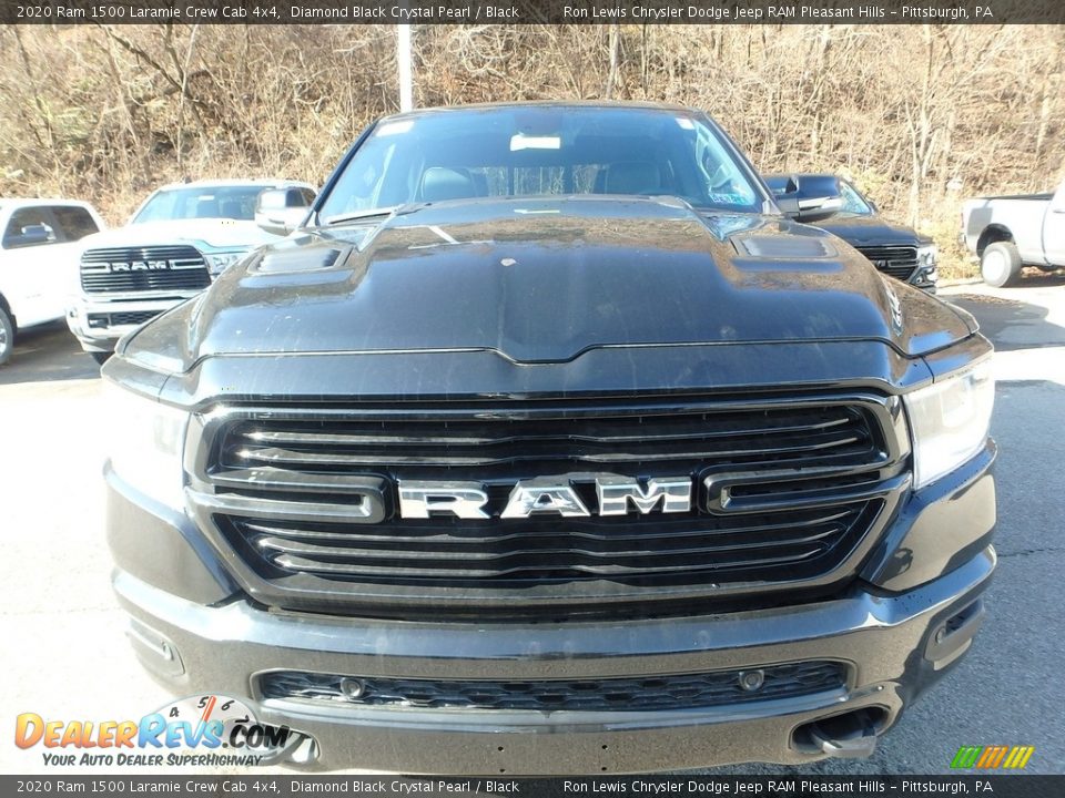 2020 Ram 1500 Laramie Crew Cab 4x4 Diamond Black Crystal Pearl / Black Photo #9