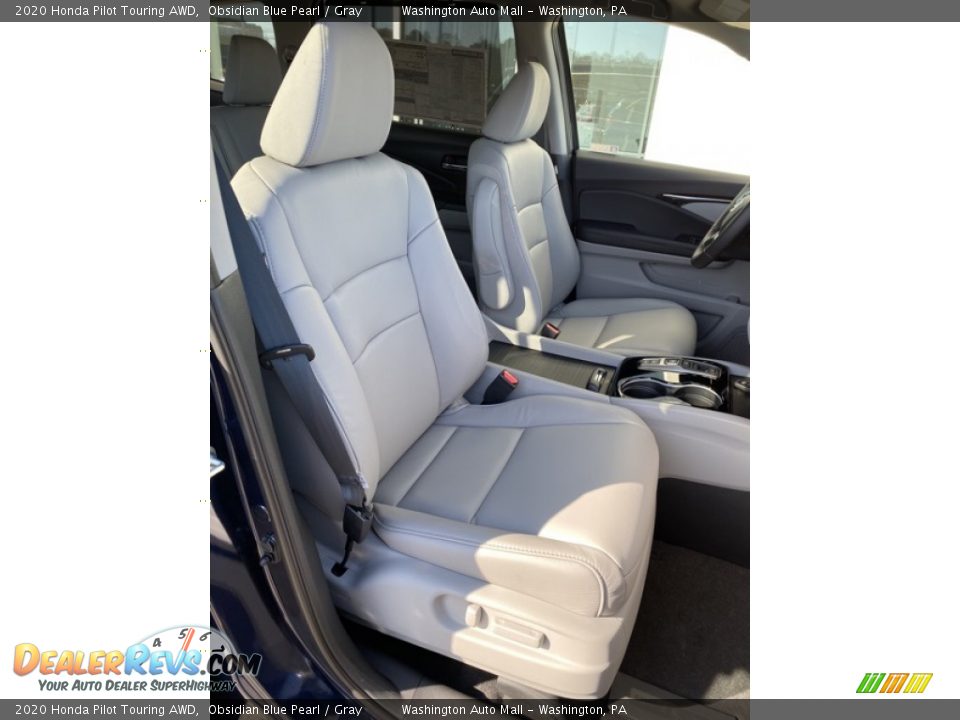 2020 Honda Pilot Touring AWD Obsidian Blue Pearl / Gray Photo #36
