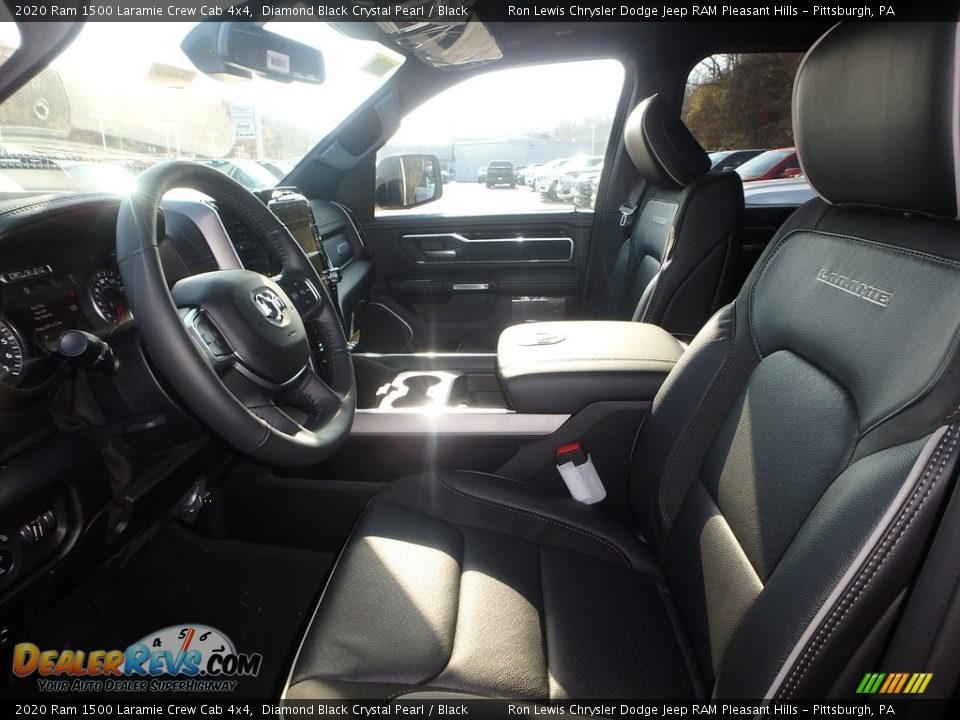 2020 Ram 1500 Laramie Crew Cab 4x4 Diamond Black Crystal Pearl / Black Photo #11