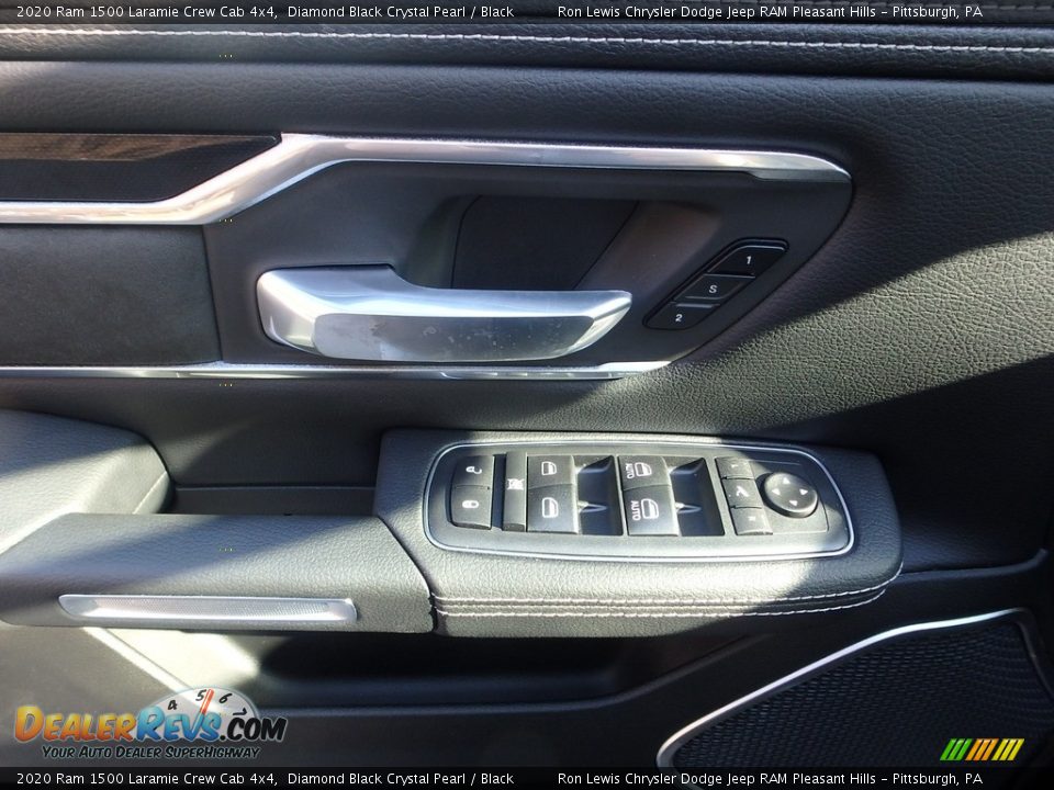 2020 Ram 1500 Laramie Crew Cab 4x4 Diamond Black Crystal Pearl / Black Photo #14