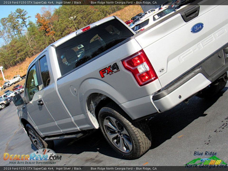 2019 Ford F150 STX SuperCab 4x4 Ingot Silver / Black Photo #33