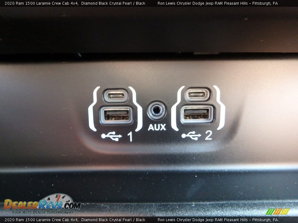 2020 Ram 1500 Laramie Crew Cab 4x4 Diamond Black Crystal Pearl / Black Photo #19