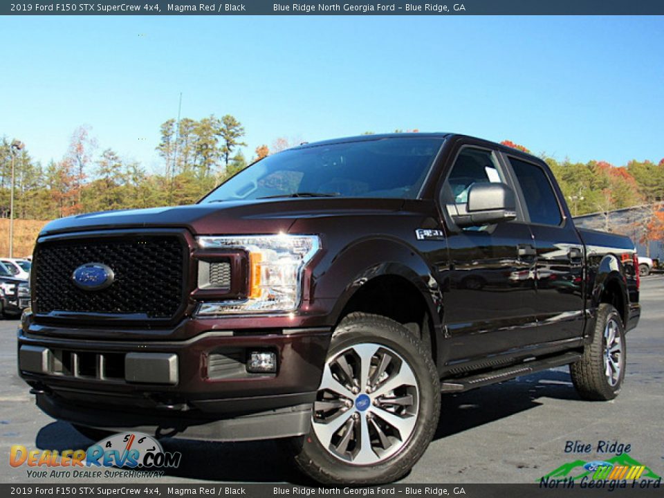 2019 Ford F150 STX SuperCrew 4x4 Magma Red / Black Photo #1