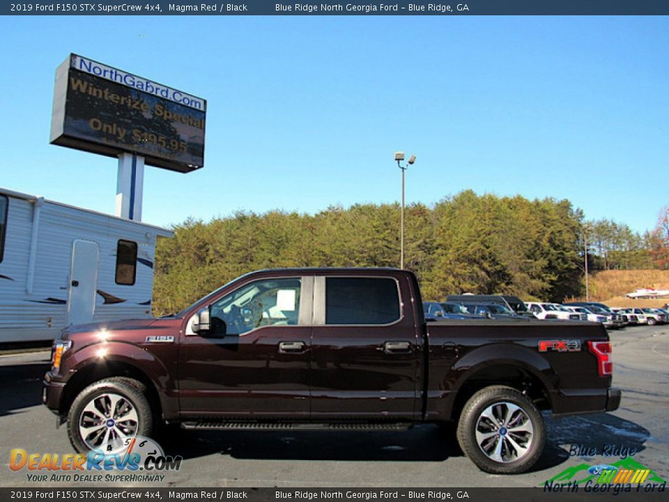 2019 Ford F150 STX SuperCrew 4x4 Magma Red / Black Photo #2