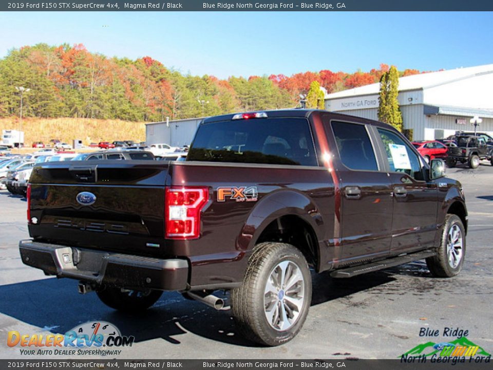 2019 Ford F150 STX SuperCrew 4x4 Magma Red / Black Photo #5