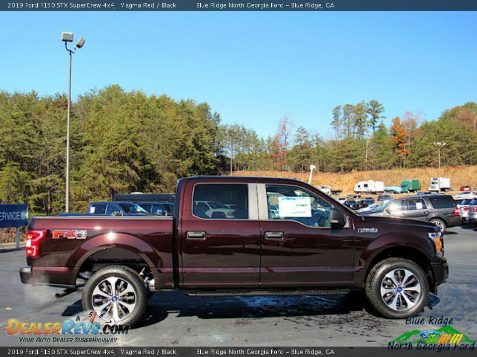 2019 Ford F150 STX SuperCrew 4x4 Magma Red / Black Photo #6