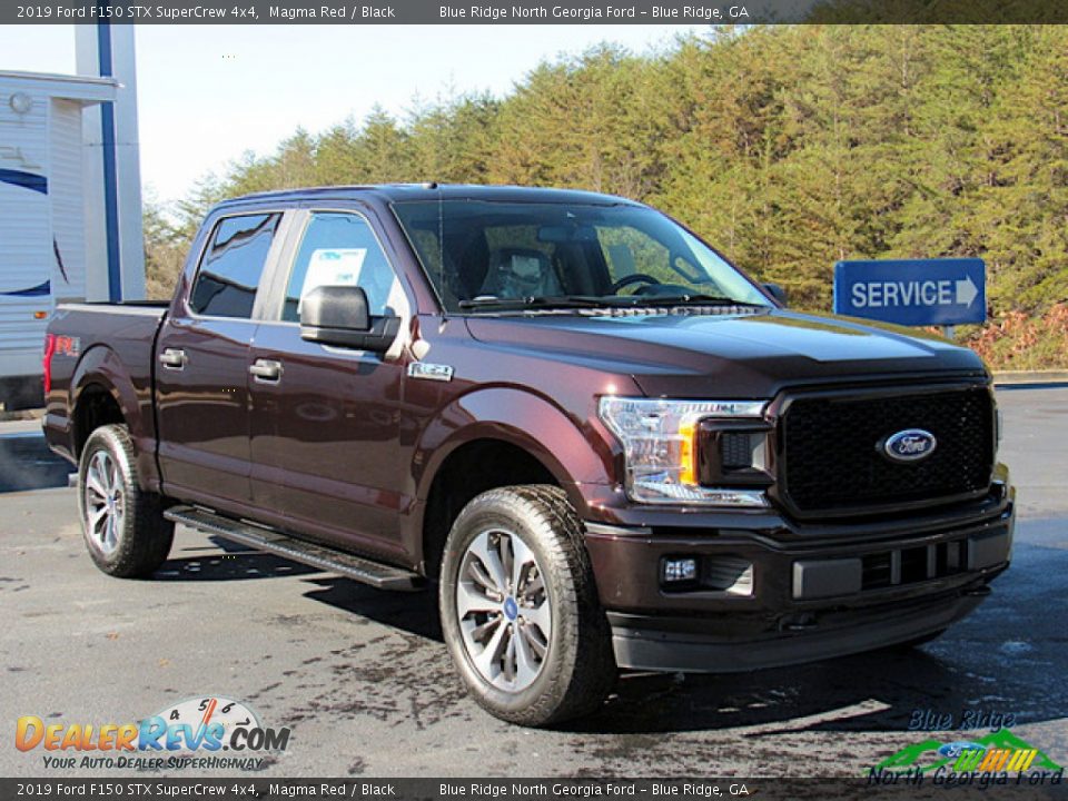 2019 Ford F150 STX SuperCrew 4x4 Magma Red / Black Photo #7