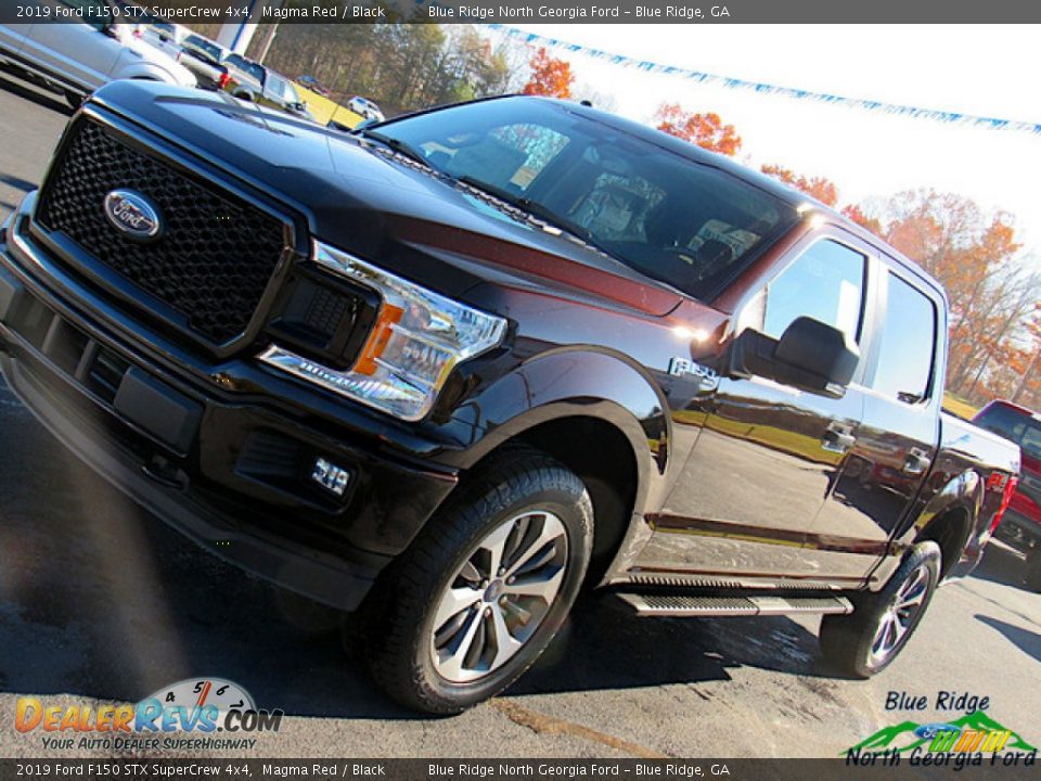 2019 Ford F150 STX SuperCrew 4x4 Magma Red / Black Photo #30