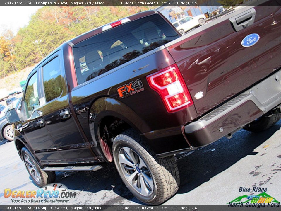 2019 Ford F150 STX SuperCrew 4x4 Magma Red / Black Photo #33