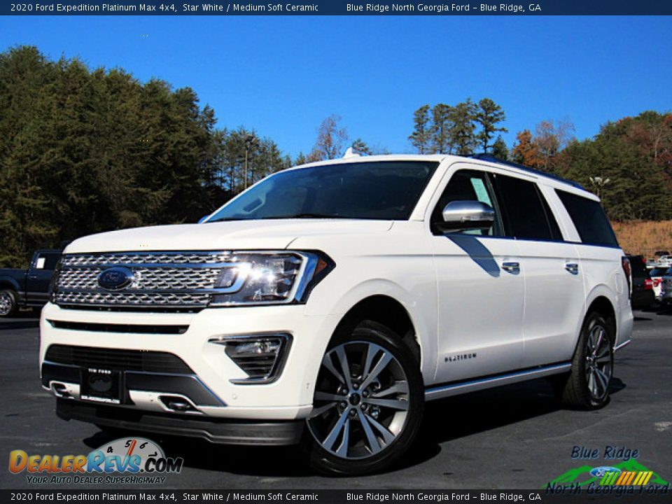 2020 Ford Expedition Platinum Max 4x4 Star White / Medium Soft Ceramic Photo #1