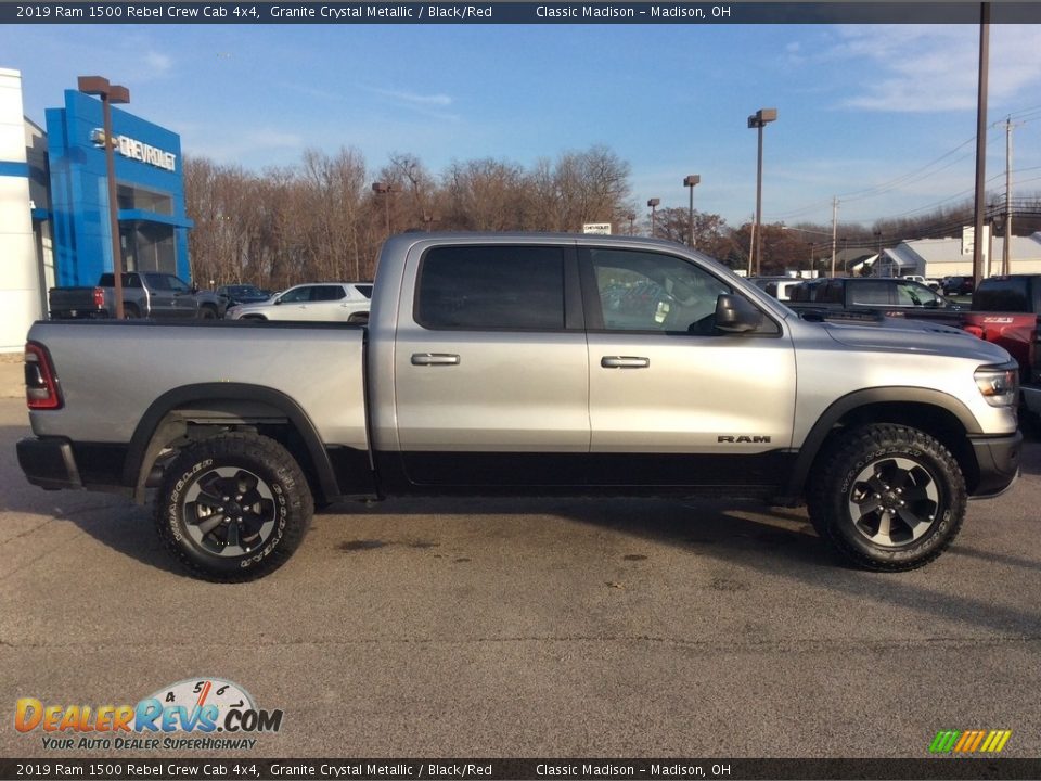 2019 Ram 1500 Rebel Crew Cab 4x4 Granite Crystal Metallic / Black/Red Photo #11