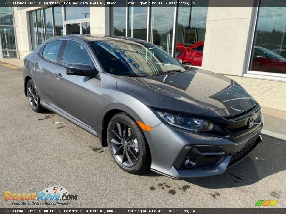 2020 Honda Civic EX Hatchback Polished Metal Metallic / Black Photo #2