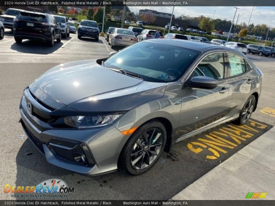 2020 Honda Civic EX Hatchback Polished Metal Metallic / Black Photo #4