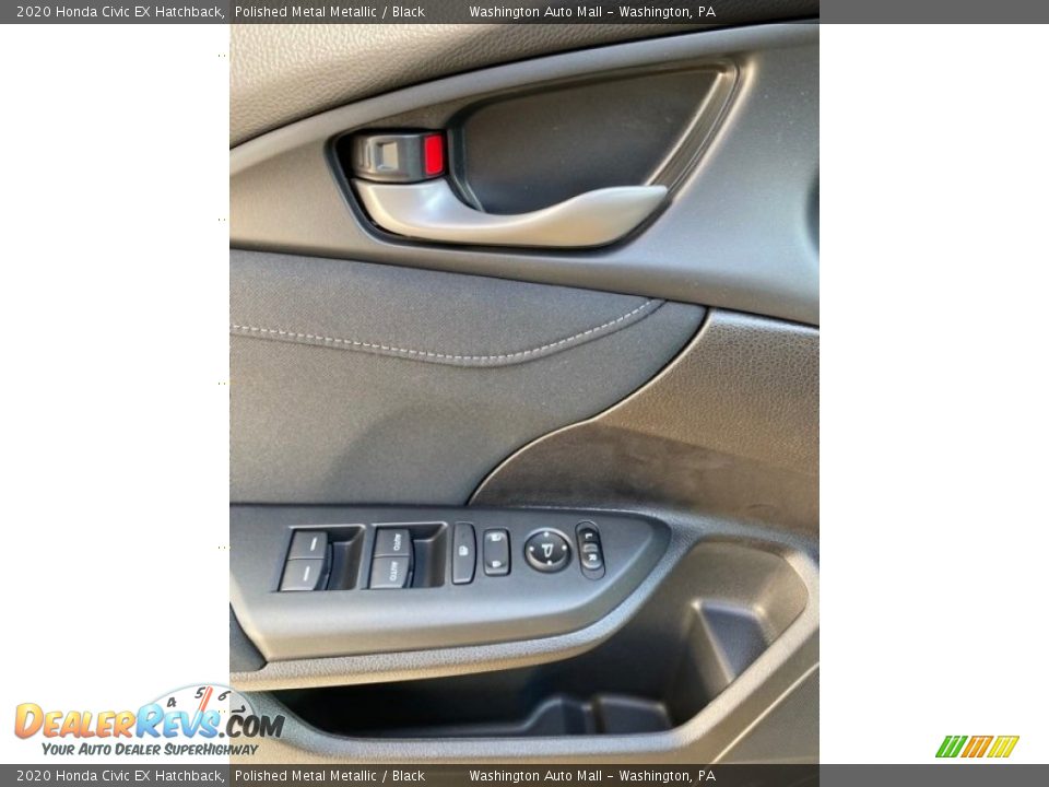 2020 Honda Civic EX Hatchback Polished Metal Metallic / Black Photo #11