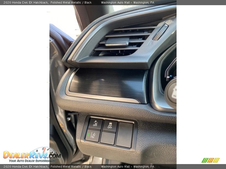 2020 Honda Civic EX Hatchback Polished Metal Metallic / Black Photo #12