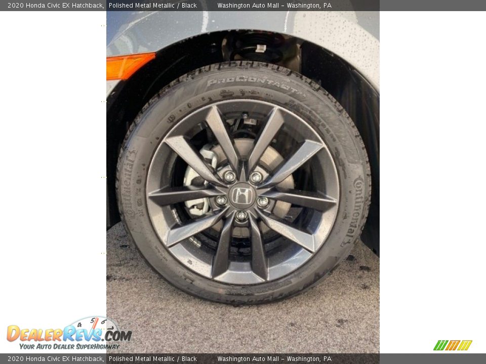 2020 Honda Civic EX Hatchback Polished Metal Metallic / Black Photo #29