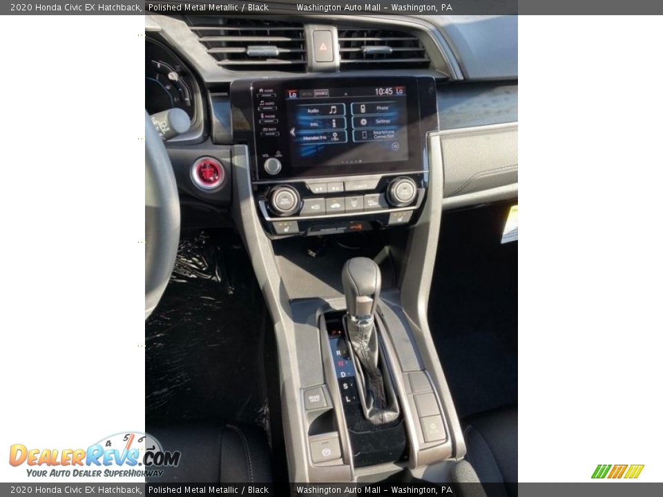 2020 Honda Civic EX Hatchback Polished Metal Metallic / Black Photo #31