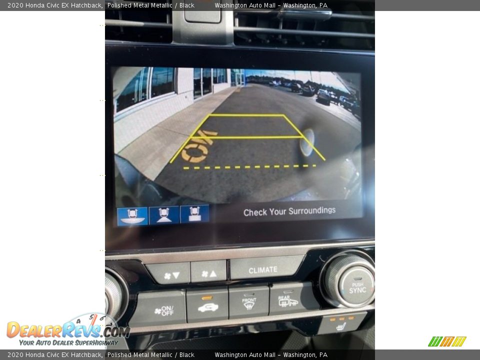 2020 Honda Civic EX Hatchback Polished Metal Metallic / Black Photo #32