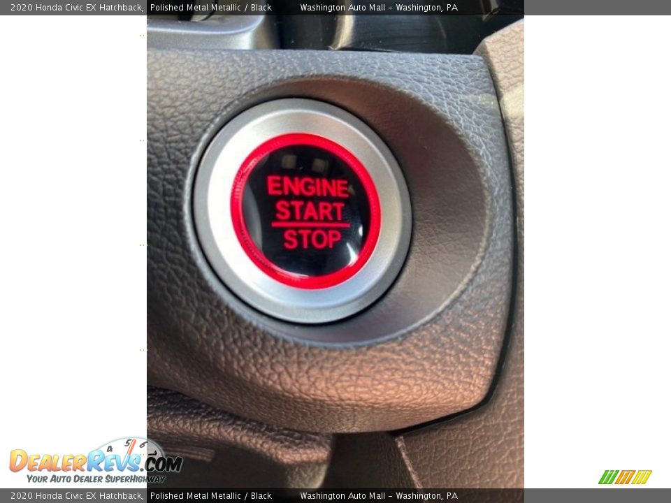 2020 Honda Civic EX Hatchback Polished Metal Metallic / Black Photo #35