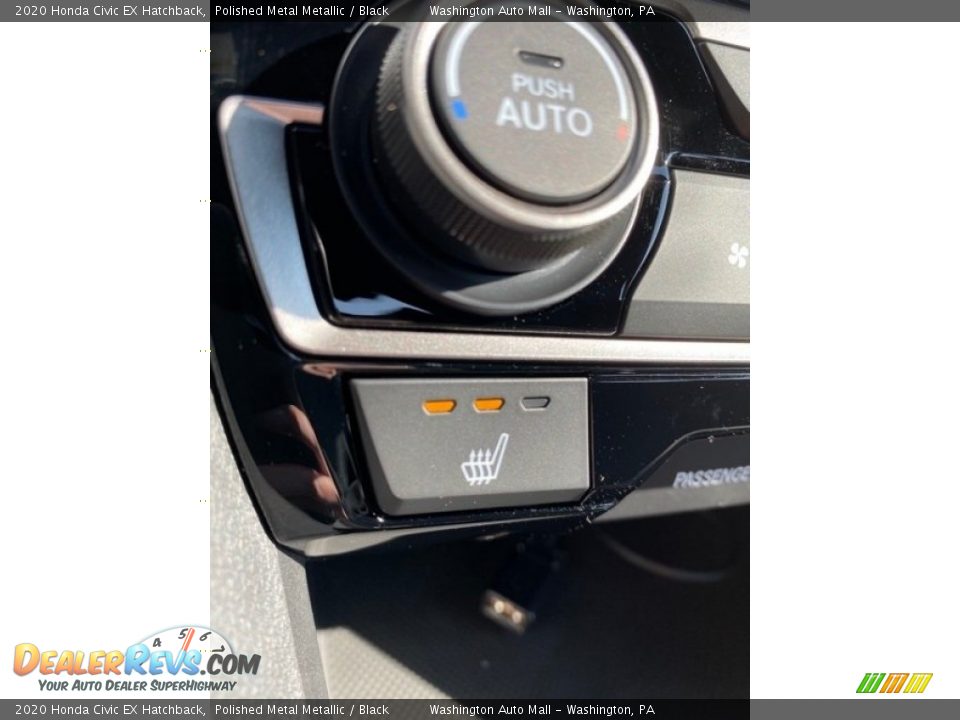 2020 Honda Civic EX Hatchback Polished Metal Metallic / Black Photo #36