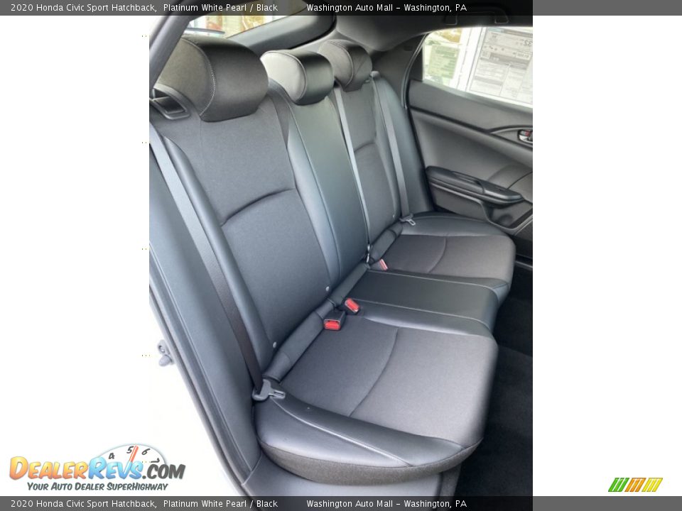 2020 Honda Civic Sport Hatchback Platinum White Pearl / Black Photo #22