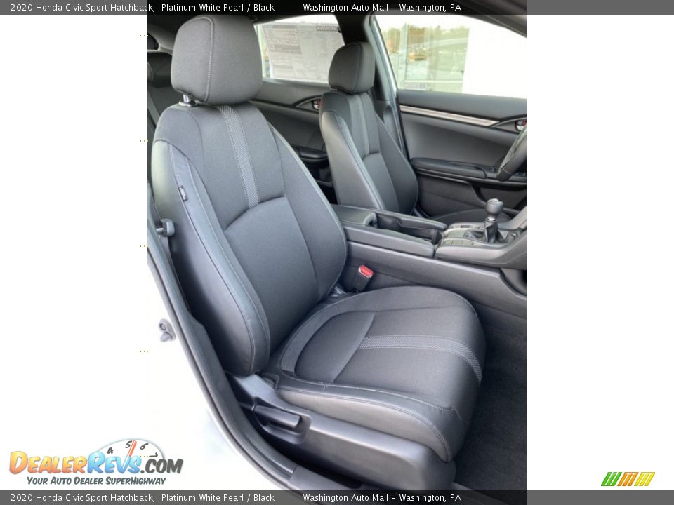 2020 Honda Civic Sport Hatchback Platinum White Pearl / Black Photo #25