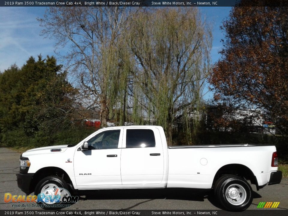 2019 Ram 3500 Tradesman Crew Cab 4x4 Bright White / Black/Diesel Gray Photo #1