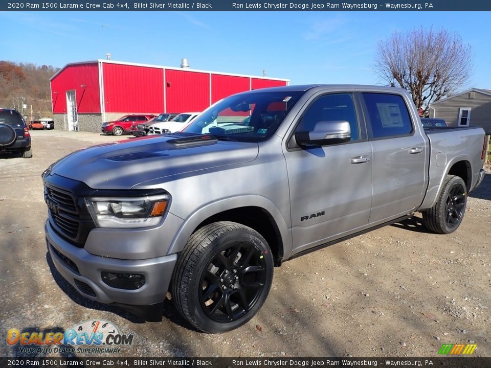 2020 Ram 1500 Laramie Crew Cab 4x4 Billet Silver Metallic / Black Photo #1