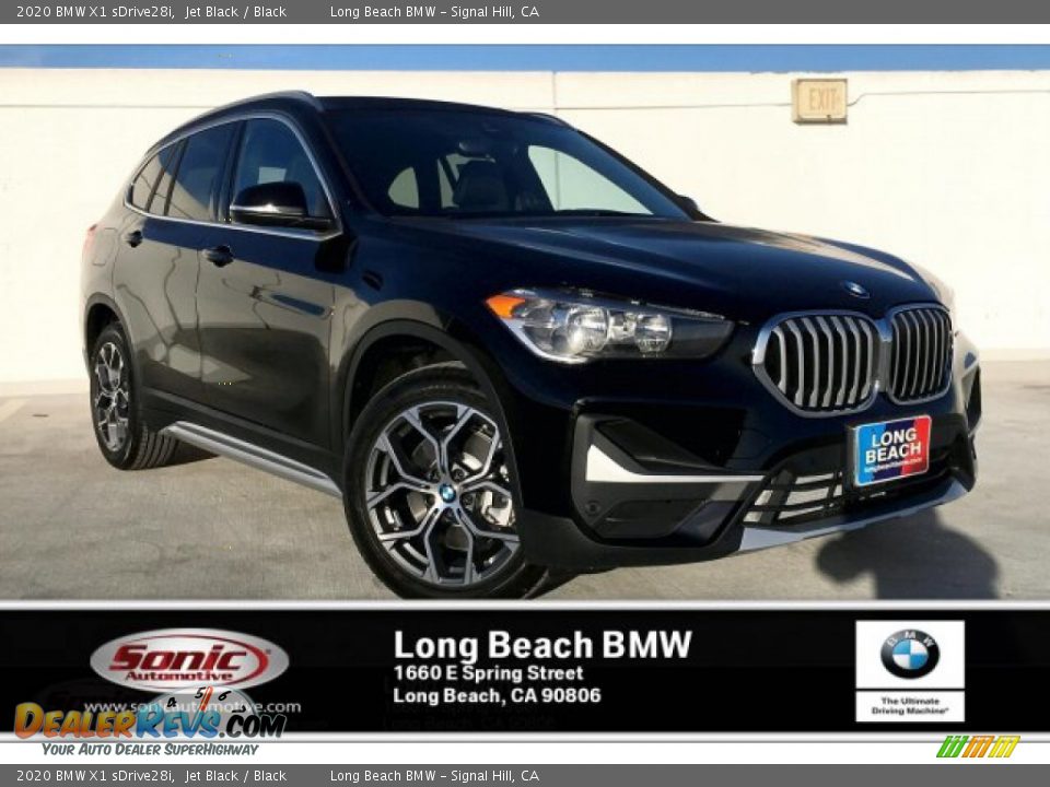 2020 BMW X1 sDrive28i Jet Black / Black Photo #1
