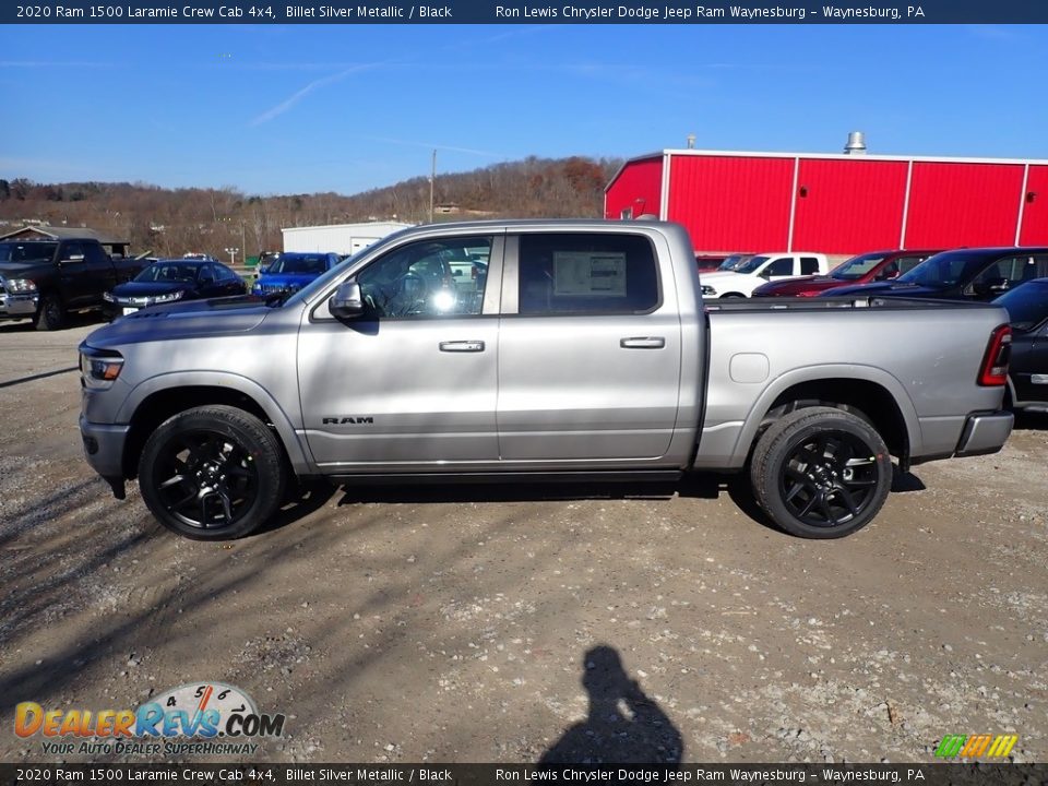 2020 Ram 1500 Laramie Crew Cab 4x4 Billet Silver Metallic / Black Photo #2