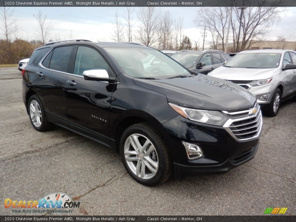 2020 Chevrolet Equinox Premier AWD Midnight Blue Metallic / Ash Gray Photo #3