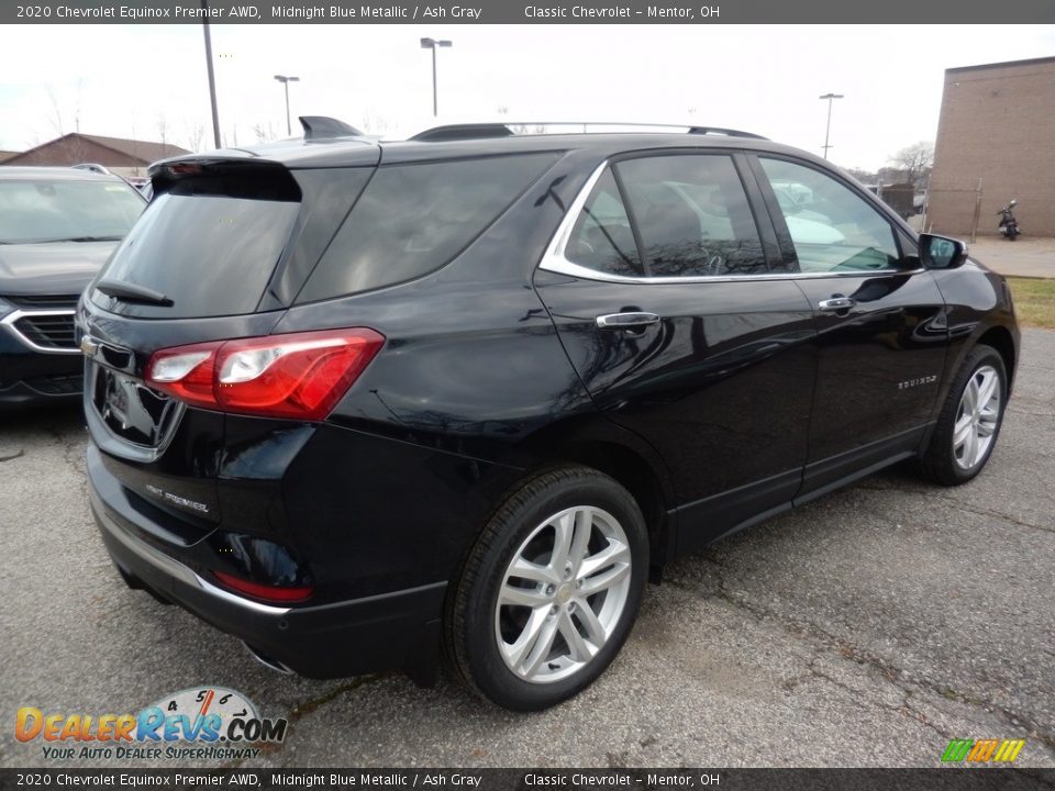 2020 Chevrolet Equinox Premier AWD Midnight Blue Metallic / Ash Gray Photo #4