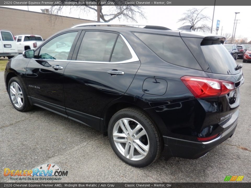 2020 Chevrolet Equinox Premier AWD Midnight Blue Metallic / Ash Gray Photo #5