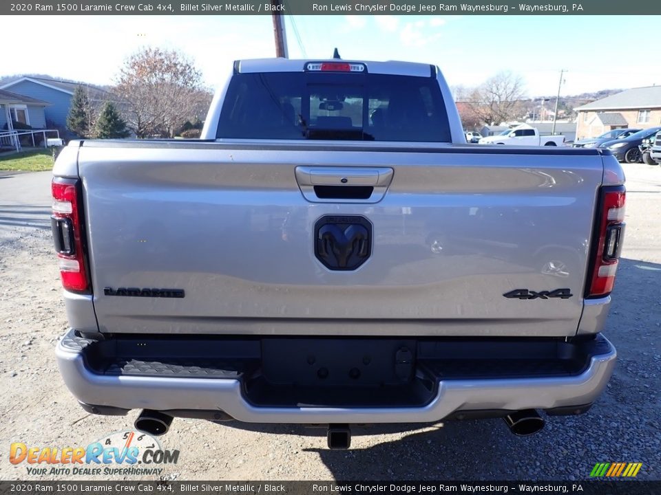 2020 Ram 1500 Laramie Crew Cab 4x4 Billet Silver Metallic / Black Photo #4