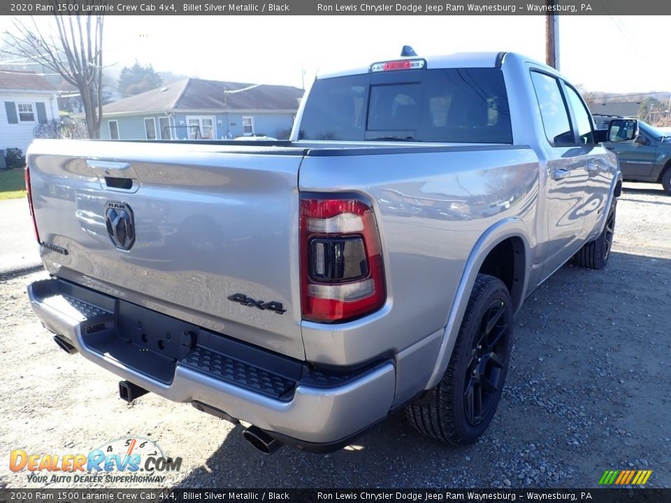 2020 Ram 1500 Laramie Crew Cab 4x4 Billet Silver Metallic / Black Photo #5