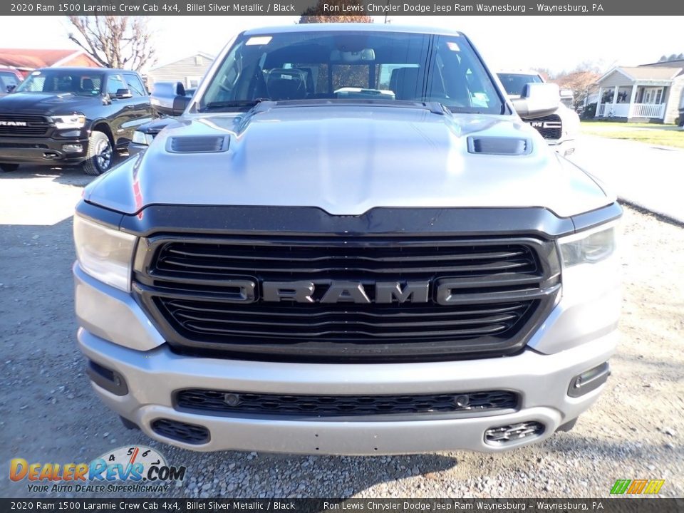 2020 Ram 1500 Laramie Crew Cab 4x4 Billet Silver Metallic / Black Photo #8