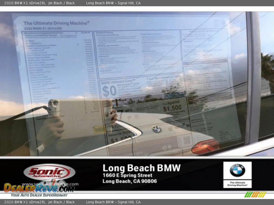 2020 BMW X1 sDrive28i Jet Black / Black Photo #10