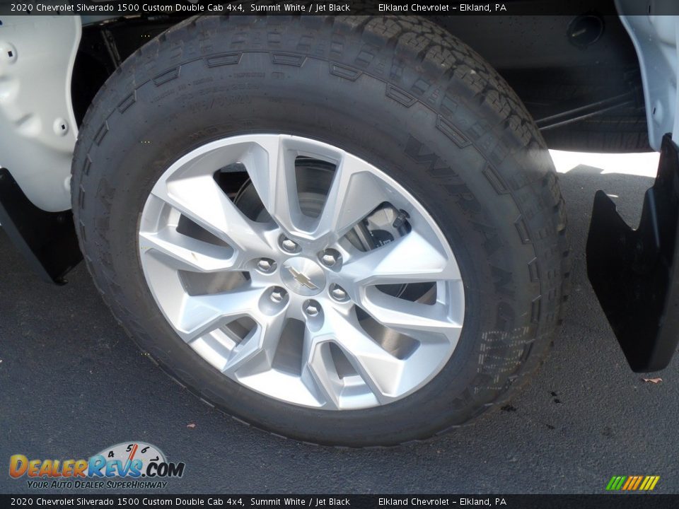 2020 Chevrolet Silverado 1500 Custom Double Cab 4x4 Summit White / Jet Black Photo #9