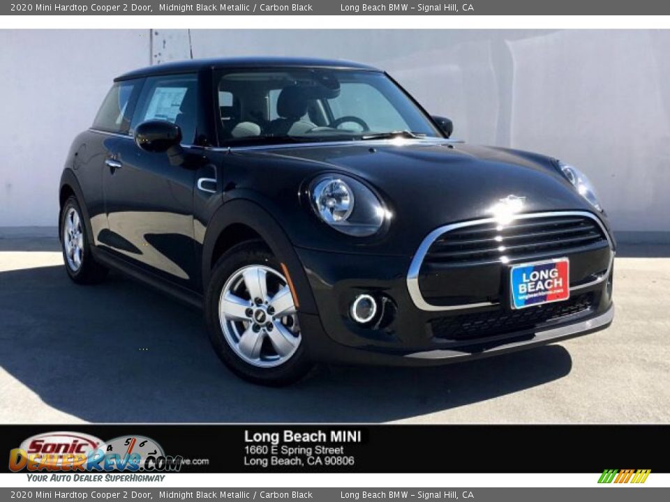 2020 Mini Hardtop Cooper 2 Door Midnight Black Metallic / Carbon Black Photo #1