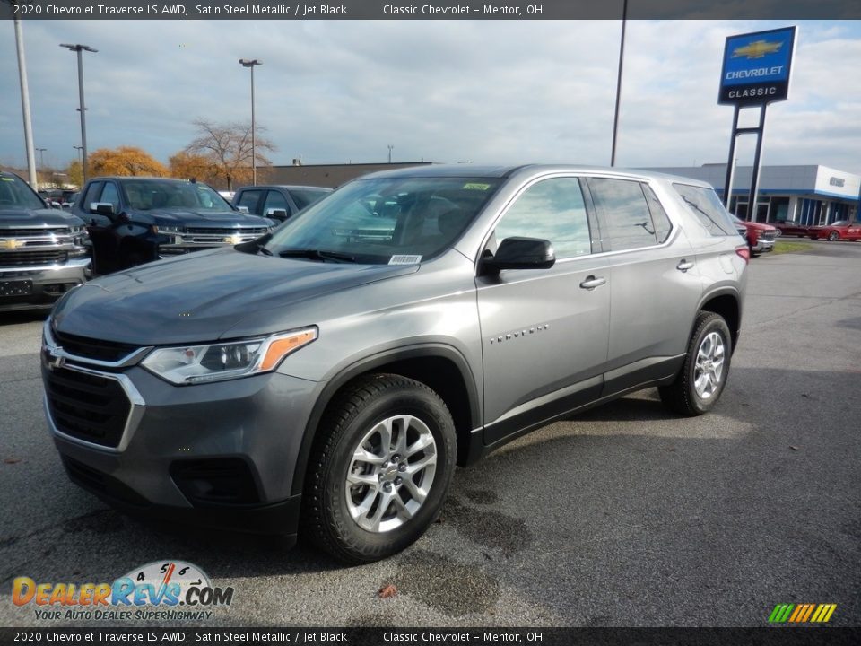 2020 Chevrolet Traverse LS AWD Satin Steel Metallic / Jet Black Photo #1