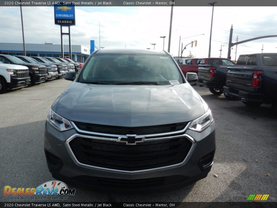 2020 Chevrolet Traverse LS AWD Satin Steel Metallic / Jet Black Photo #2