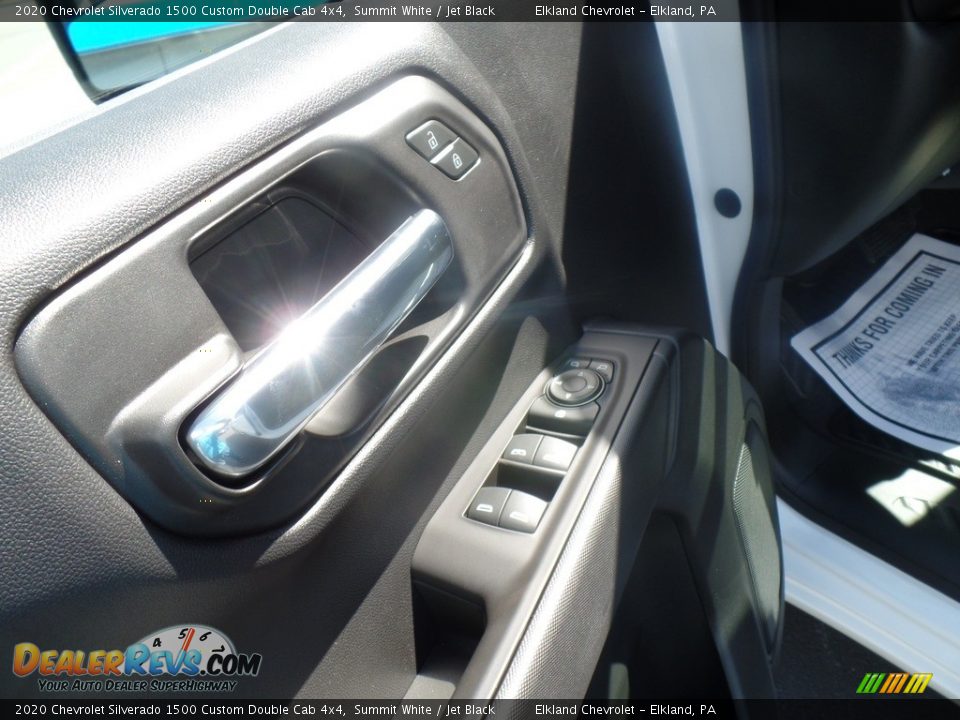2020 Chevrolet Silverado 1500 Custom Double Cab 4x4 Summit White / Jet Black Photo #15