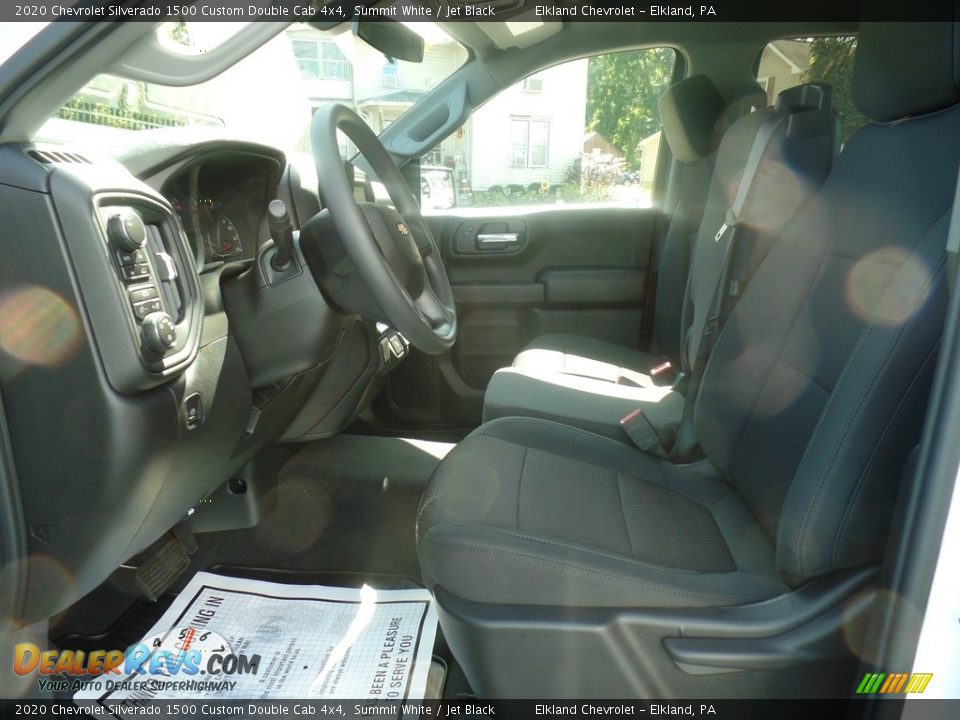 2020 Chevrolet Silverado 1500 Custom Double Cab 4x4 Summit White / Jet Black Photo #17